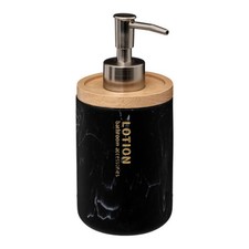 Distributeur de Savon en Bambou "Léa" 17cm Noir