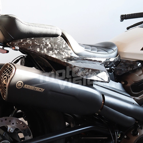 Flancs selle carbone harley - carbone,