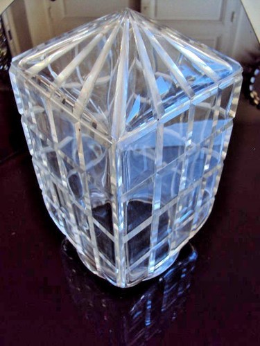 Art déco verre lampe - verre, de