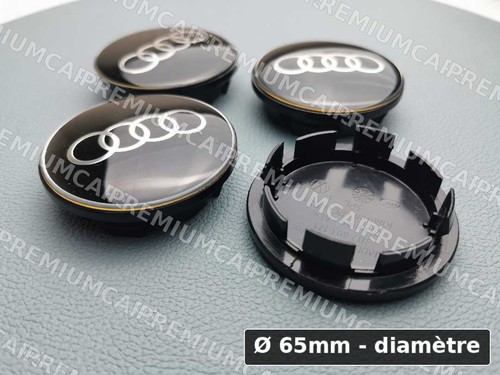 Caches moyeux 65mm noir - 4,