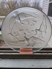 13" Verlys Cranes And Koi Fish Bowl, Double Signed, Excellent Condition++