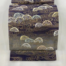 Obi FUKURO OBI Excellent Gabion Flowing Water Gold and Silver Thread Glitter Thr
