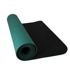 Tapis de sport pour Yoga, Pilates, Fitness, écologique, Vert/Noir