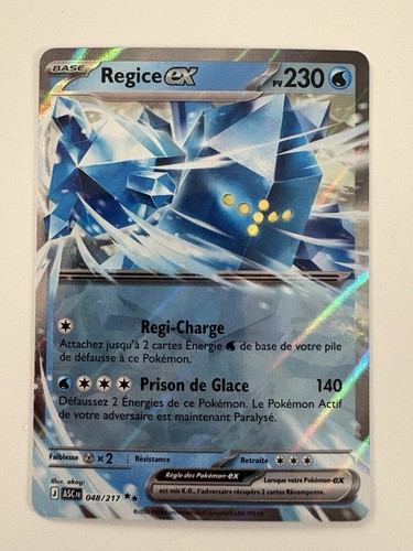 Carte pokémon regice - carte, ex