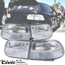 Pour 92-95 Honda Civic EG6 EG EH Feu Arrière Frein/Feu Arrière/Lentille Clair