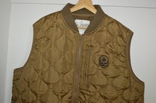 UNWORN Zero Foxtrot Woobie Liner VEST zip up BROWN MENS XL Quilted