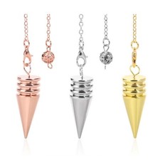 Metal Coper Pendulum for Dowsing Divination Healing Pendant Meditation Pendules