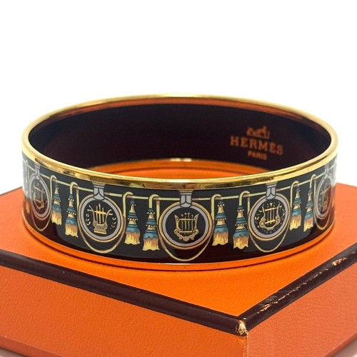 Bracelet hermes émail - hermes, or