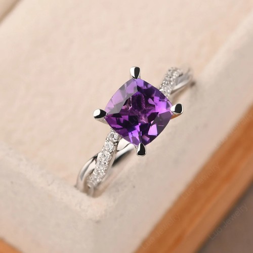 Bague améthyste argent - en,