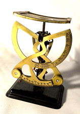 Ancien Pèse Lettre Colombus Bilatéral Échelle De Lettres Vintage