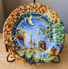 Vintage GIEN ASSIETTE DE NOEL 1996 Annual Christmas Plate - France - EUC