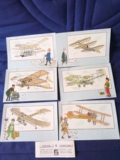 CHROMOS TINTIN COLLECTION  VOIR ET SAVOIR HISTOIRE DE L'AVIATION SERIE NO 8