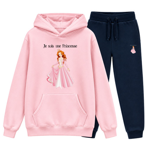 Jogging fille princesse - princesse, rose