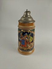 VINTAGE GERZ WEST GERMANY STONEWARE BEER MUG