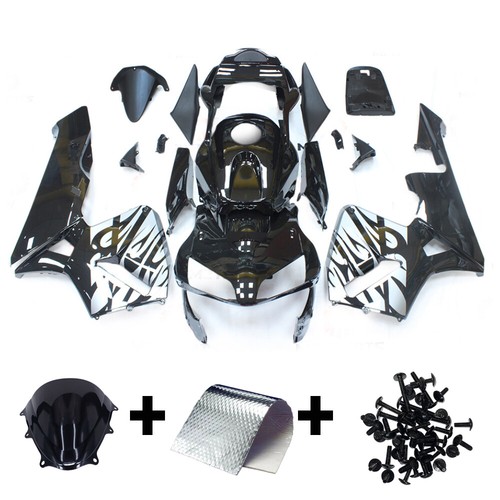 Silver black injection fairing - black,