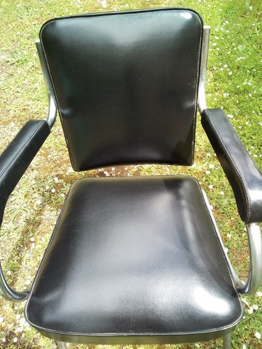 Fauteuil annees 70 chrome - ,