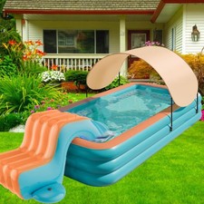 Toboggan gonflable pour piscine hors sol, échelle en PVC