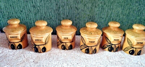 Série pots épices en - sÉrie,