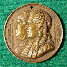 MEDAILLE Bronze ♦ FRANKLIN - Bienfaisance du Génie - MONTYON - HOMMES UTILES