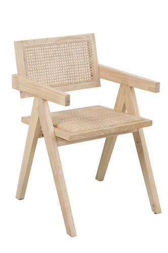 Fauteuil hevea rotin - hevea, naturel