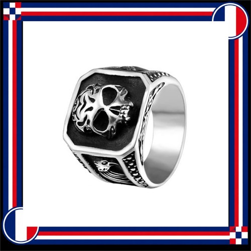 Bague homme tête mort - de,