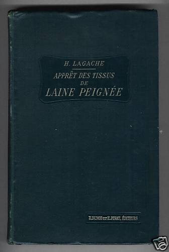 Apprét des tissus de - de,