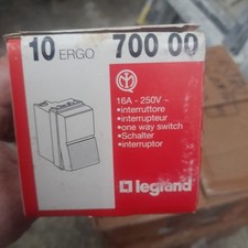 Box of 10 pieces, switches 16A, Legrand ERGO art. 700 00. New  