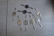 lot 9 plaques identité aluminium pour vélo ancien (no peugeot mercier motobécane