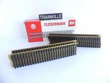 6001 / FLEISCHMANN HO 20 RAILS DROITS 204 MM EN LAITON EN BOITE
