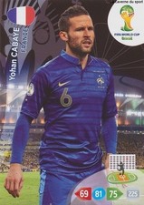 161 YOHAN CABAYE # FRANCE PANINI CARD ADRENALYN WORLD CUP BRAZIL 2014