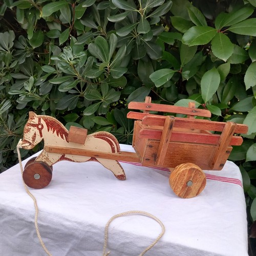 Jouet ancien cheval - jouet,