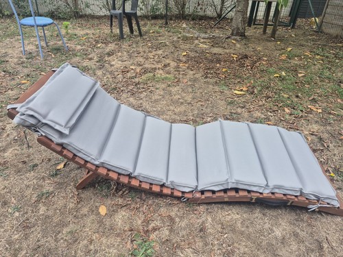 Coussin chaise longue gris - coussin,