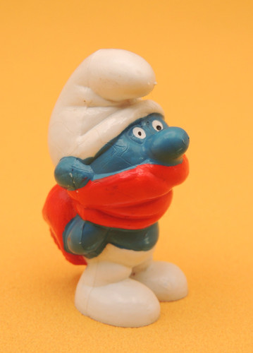 Figurine schtroumpfs frileux - figurine,
