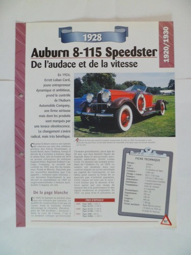 Carte fiche auto - carte,