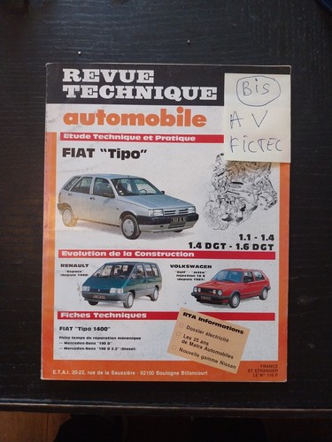Revue technique fiat tipo - revue,