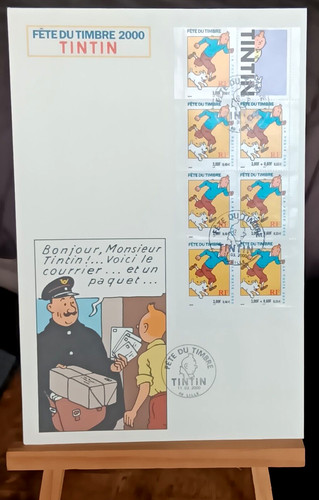 Hergé grande enveloppe - hergé,
