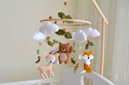 Mobile bébé woodland - mobile, woodland,