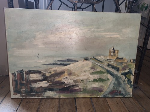 Peinture huile sur panneau - peinture,
