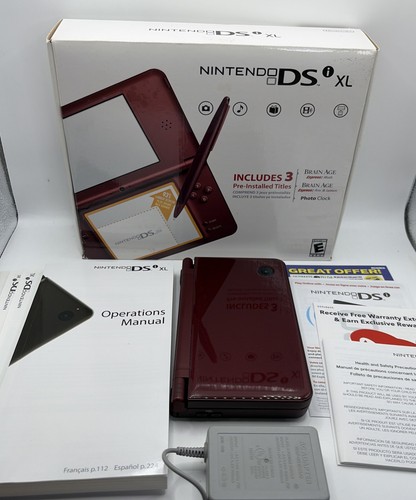 Nintendo dsi burgundy - xl, red