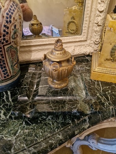Grand encrier ancien marbre - grand,