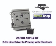 ZAPCO ASP-L2 BT 2-Ch Line in to 4-Ch out with Bluetooth streaming and syst ctrl