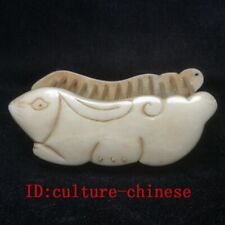 Chinese Hand Carved Lovely Rabbit Statue Cricket Cage Decoration Gift