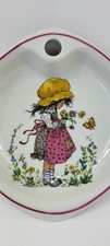 Assiette à Bouillie Porcelaine CHAUVIGNY Décor Jeune Fille de Gisela GOTTSCHLICH