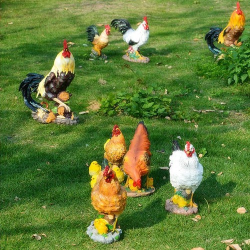 Poulet artificiel statue - poulet,