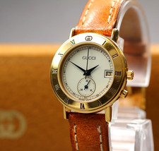 [Near MINT w/Box] GUCCI 3800L 26mm Small Seconds Quartz Women's Watch From Japan