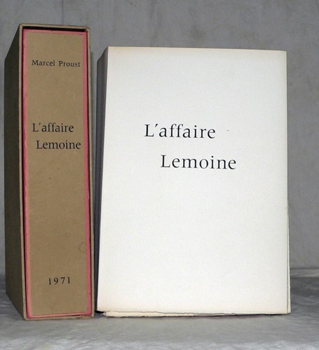 Proust affaire lemoine - :,
