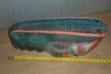 TERRINE LOBSTER earthenware slippers attributed to Michel Caugant 27cm vintage VGC