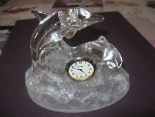 pendulette dauphin en cristal