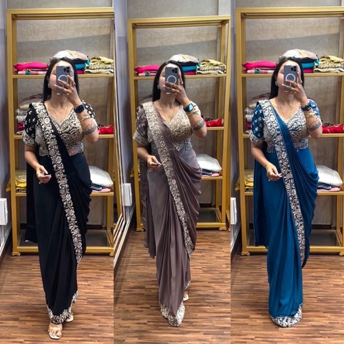 Chemisier saree prêt - chemisier,