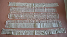 LOT DE 5 COLS/COLERETTES/ETOLE/CHASUBLE/PRETRE/VETEMENT RELIGIEUX EN DENTELLE